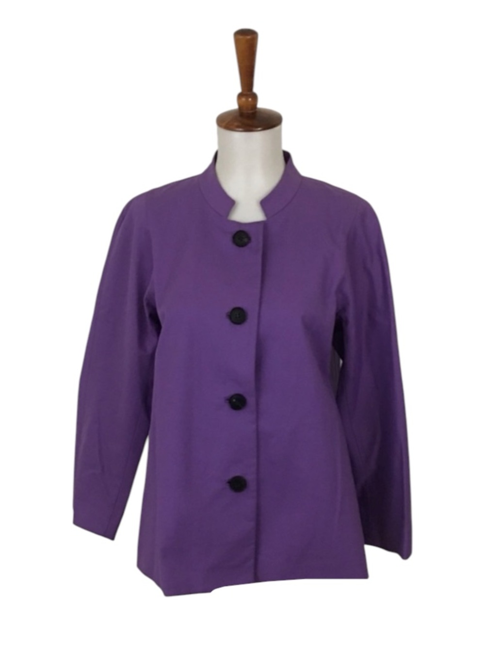 Lafayette 148 Purple Jacket‎ Women’s S 3/4 Sleeve Stretch Cotton Business Casual